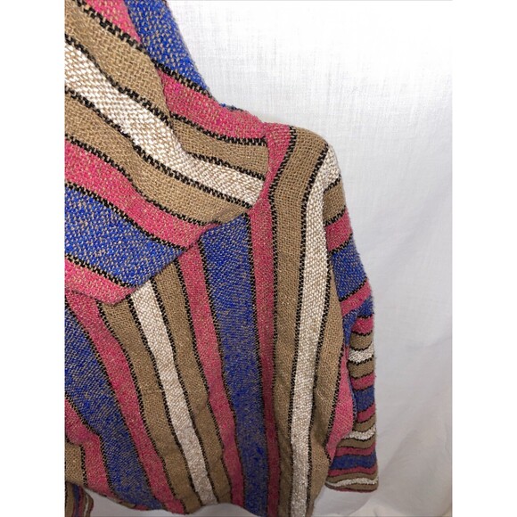 El Paso Saddle Blanket Co. Men’s Comfort Hoodie Size Large Blue Beige Colorblock - Picture 10 of 12